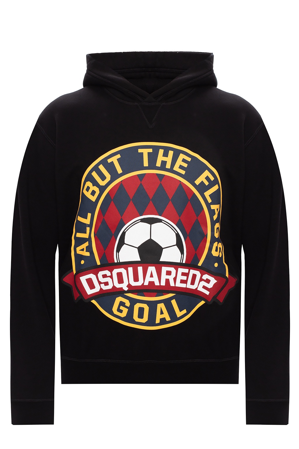 Dsquared2 logo hooded sweatshirt online